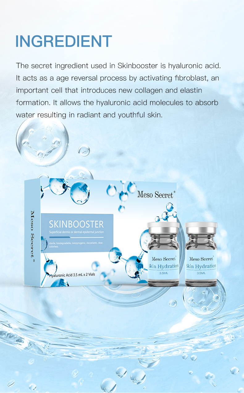 Meso Secret® Skinbooster Hyaluronic Acid 3.5ml * 2 Vials