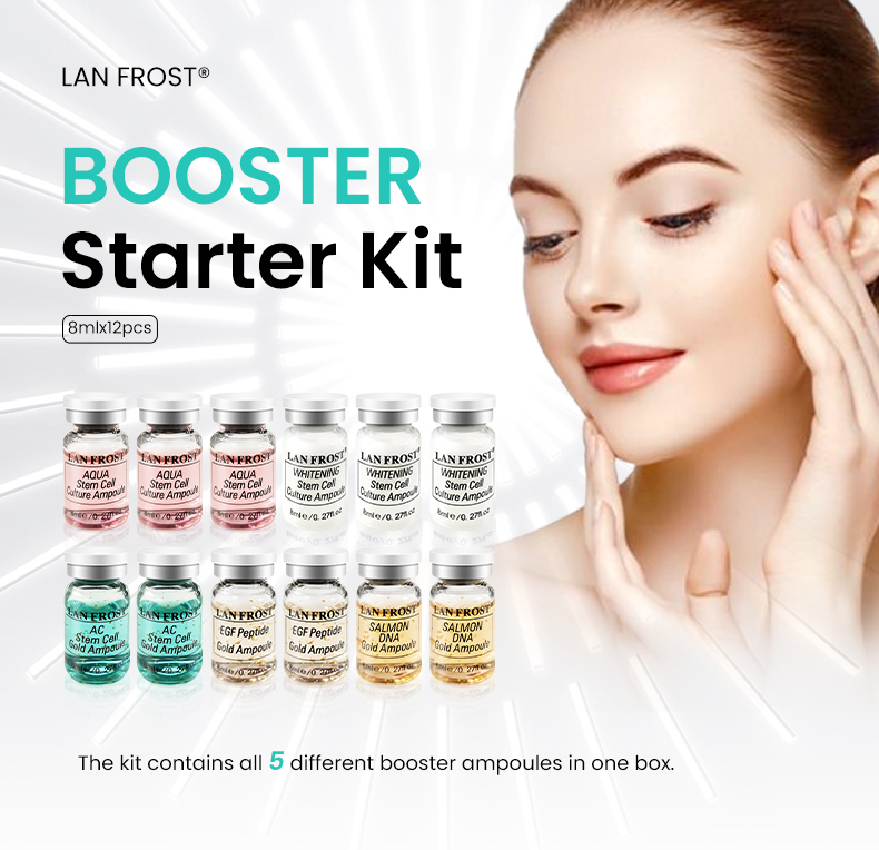 Booster Starter Kit 5 Types Booster Ampoules for Cosmetic Microneedling