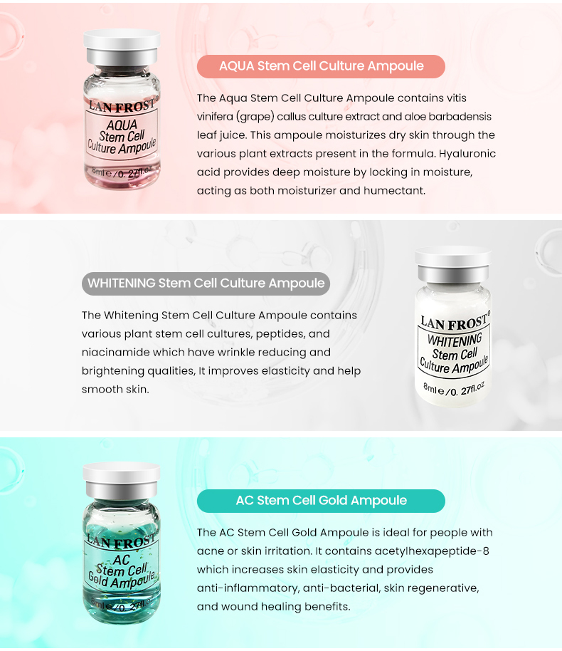 Booster Starter Kit 5 Types Booster Ampoules for Cosmetic Microneedling