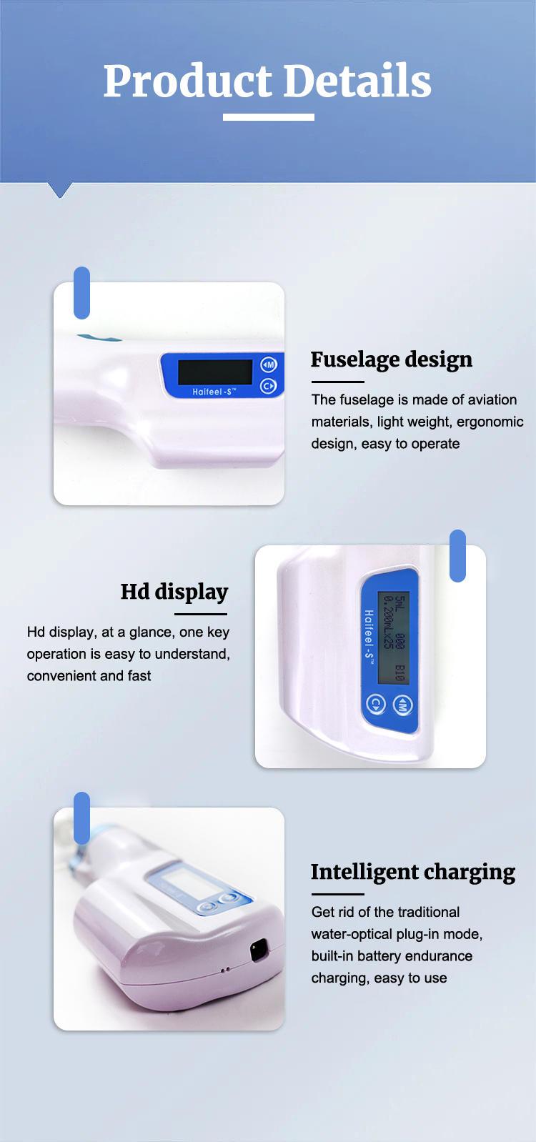 HaiFeel | Most Affordable Dermal Filler Meso Therapy Skin Care Machine | Remove wrinkles