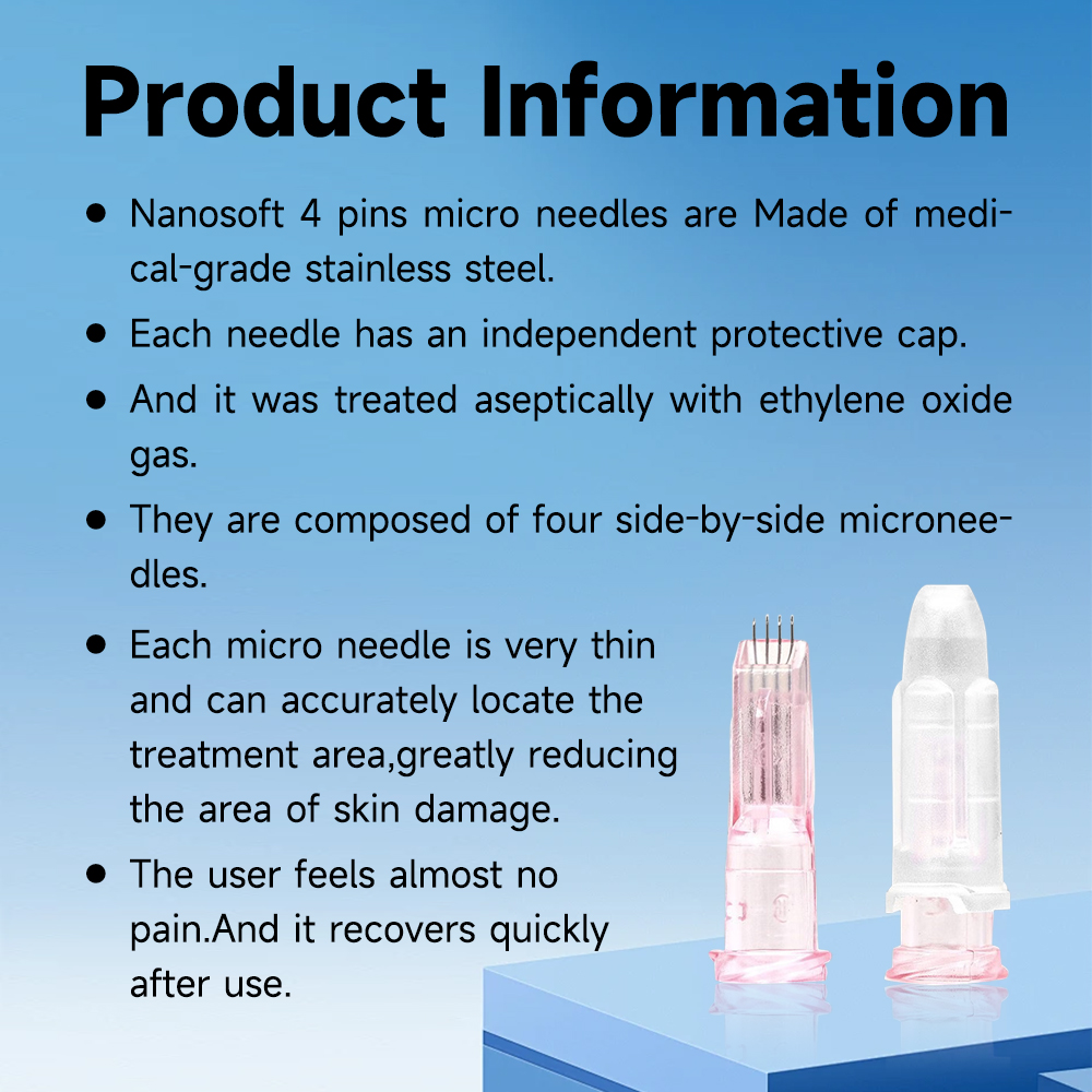 Microneedle Nanosoft 4 pin Needle 34G