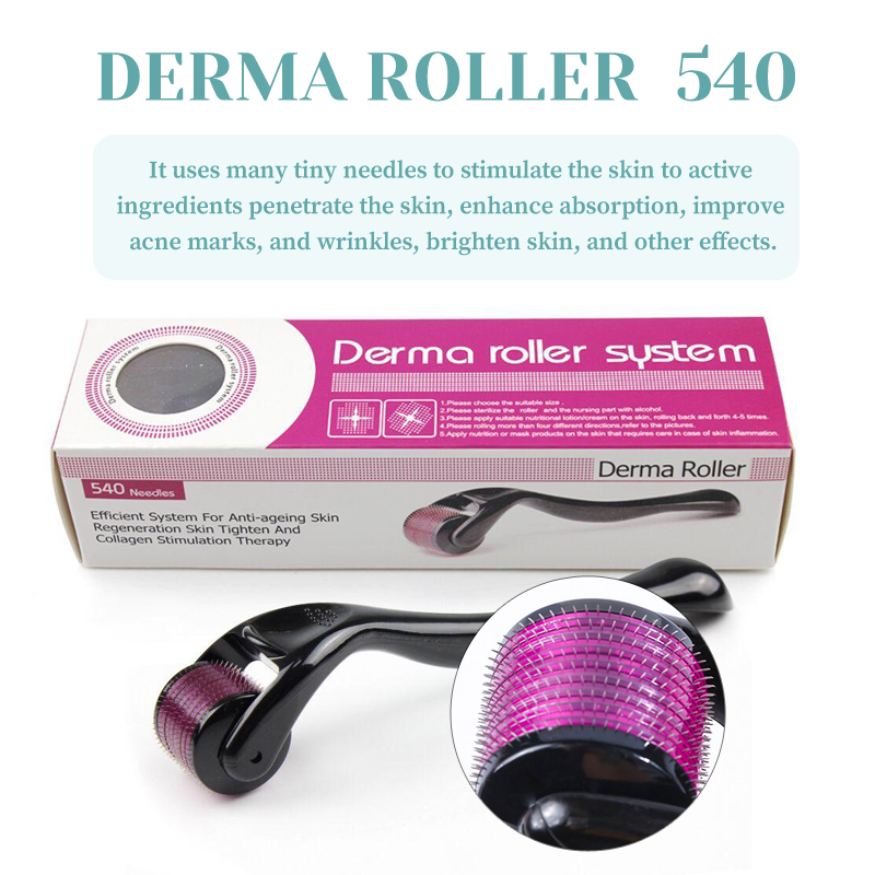 Dermal Roller 540 Microneedle for Hair Growth Remove Wrinkles