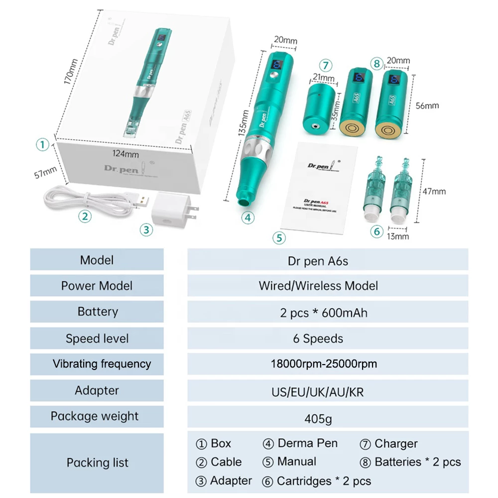 Dr. Pen Ultima A6S Professional Plus Microneedling Pen