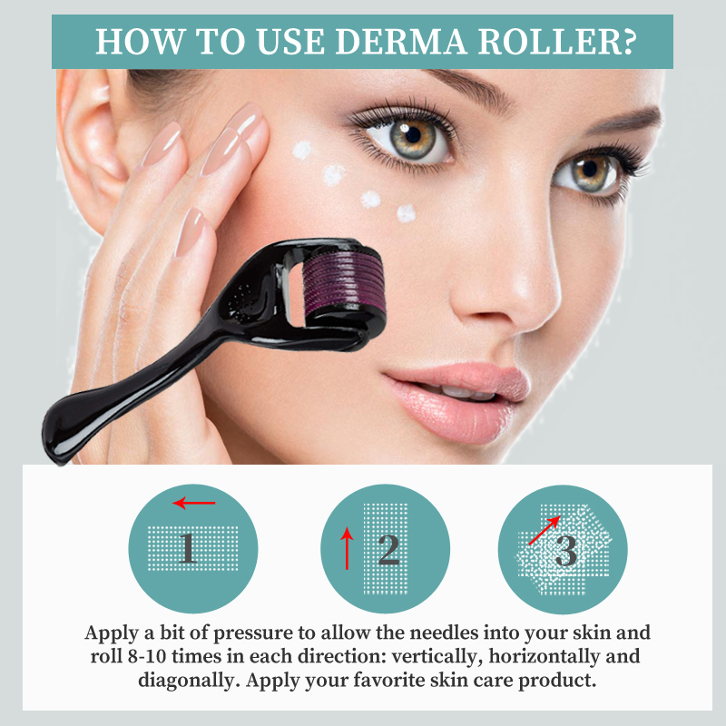 Dermal Roller 540 Microneedle for Hair Growth Remove Wrinkles
