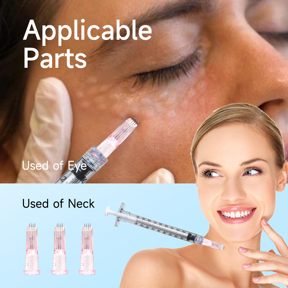 Medical grade Nanosoft 4 pin for facial whitening and anti-aging around the eyes and neck.