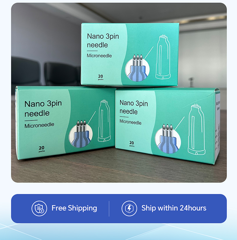 Nanosoft 3pin Microneedle 34G Disposable Sterile Microneedles for Skinbooster Injection