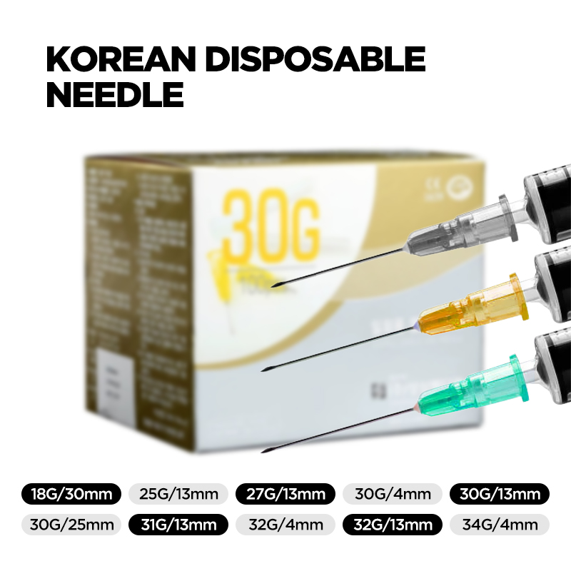 Hypodermic Needles Disposable Microneedles 25G/27G 13mm 18G 30mm(100units per Pack)