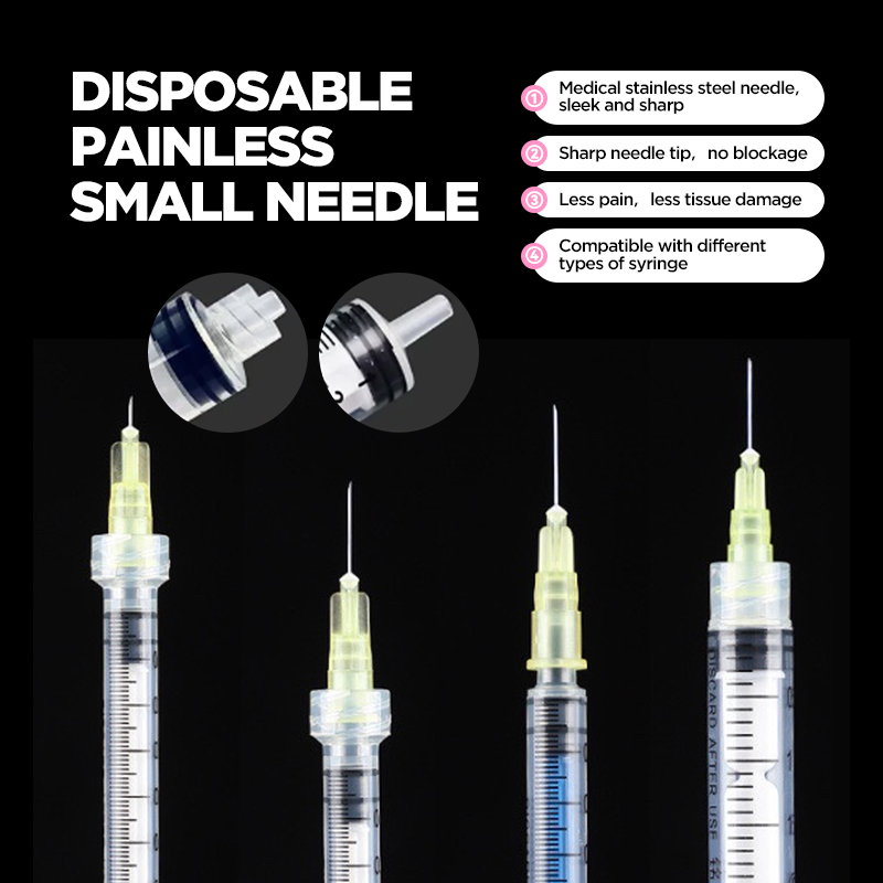 Hypodermic Needles Disposable Microneedles 25G/27G 13mm 18G 30mm(100units per Pack)